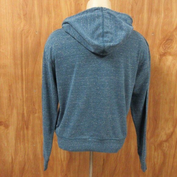 NIKE Sportswear Gym Vintage Hoodie Sz S Space Dye Blue CJ1691 Center Swoosh Logo - Picture 9 of 12